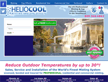 Tablet Screenshot of heliocool.com